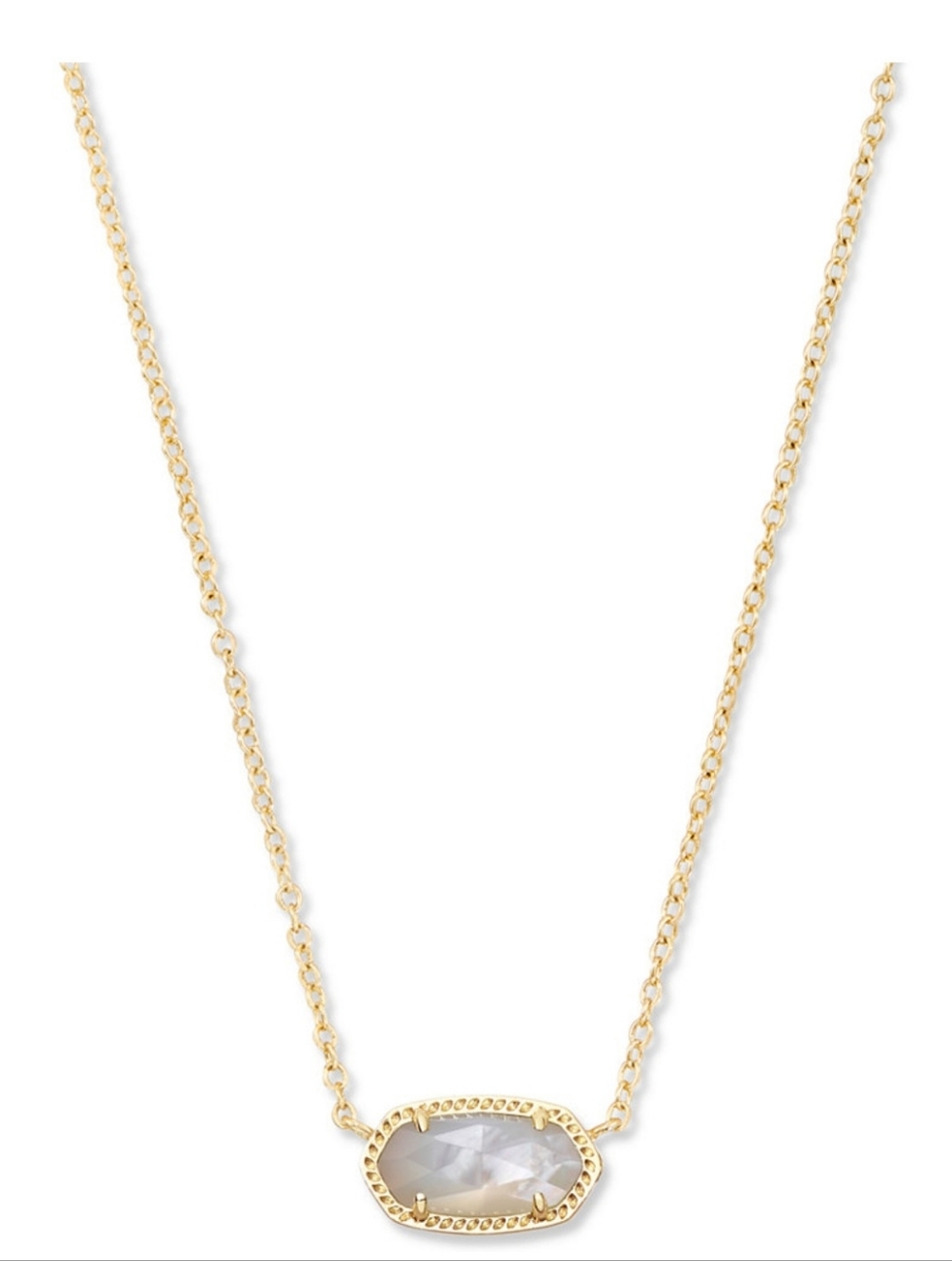Kendra Scott Elisa 2 PC Mother Of Pearl & Pave Necklace Gift Set, NIB - Picture 2 of 6